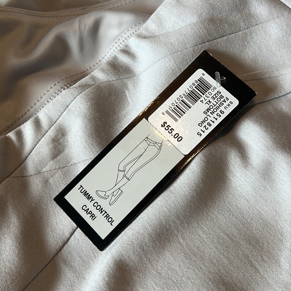NWT Gnw Tummy Control Capri Light Gray Color Size XL - Picture 10 of 12